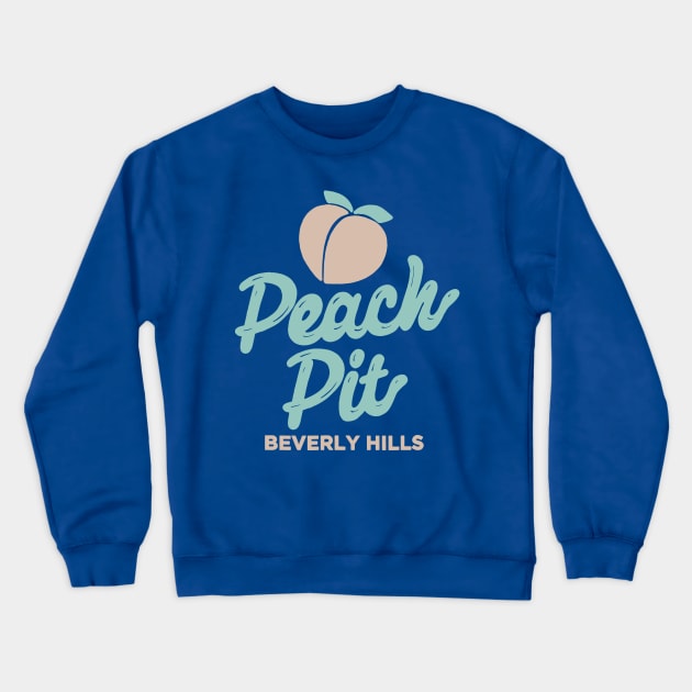 Peach Pit Logo Crewneck Sweatshirt by trahaubayshop